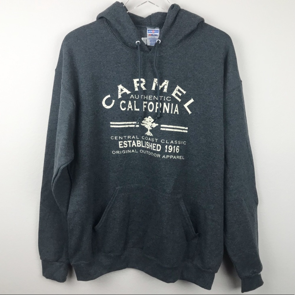 NWT ‘Carmel California’ Men’s Gray Hoodie